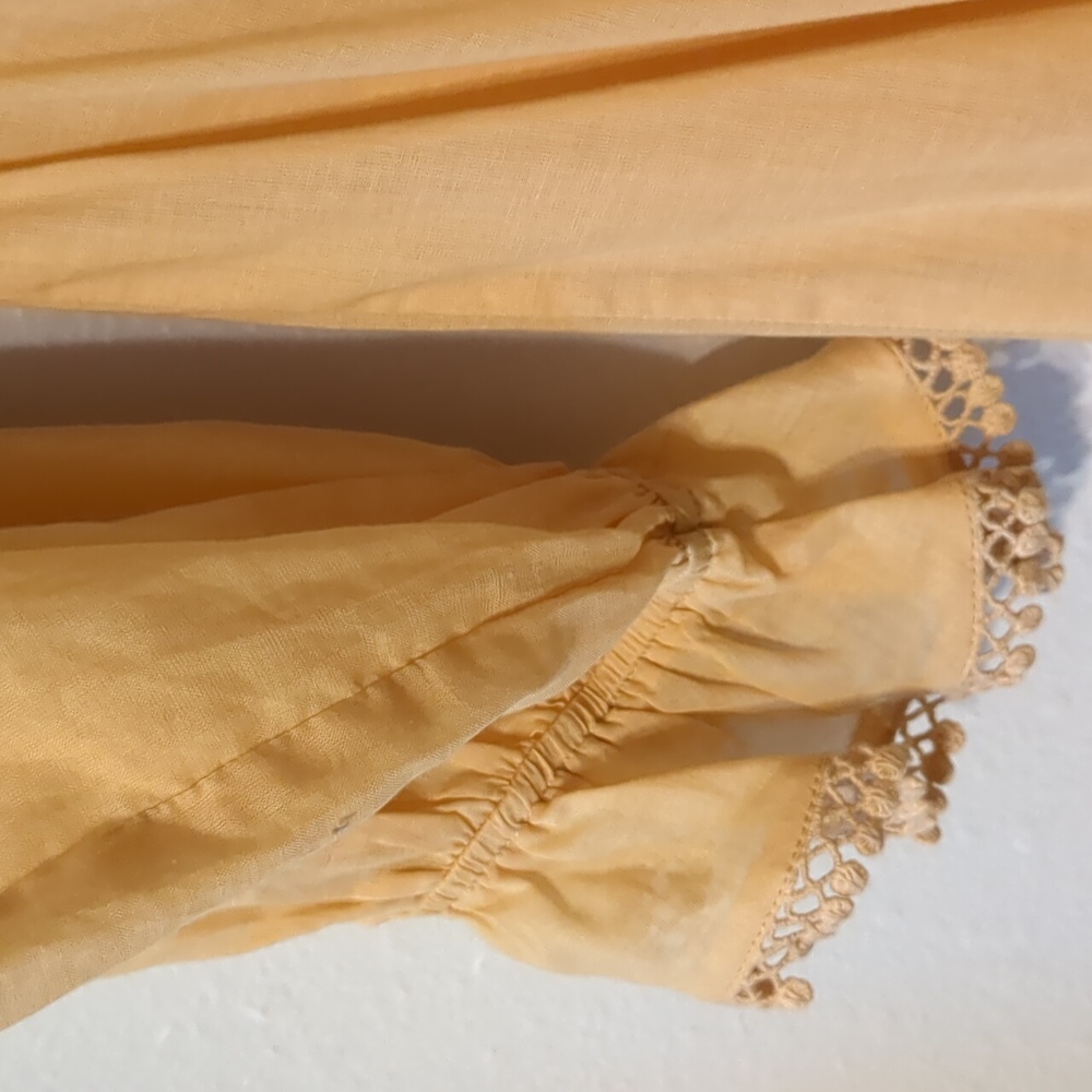 Spell And The Gypsy Sample Handkerchief Asymmetric Ruffle Hem Midi Dress NWT S - Picture 5 of 16
